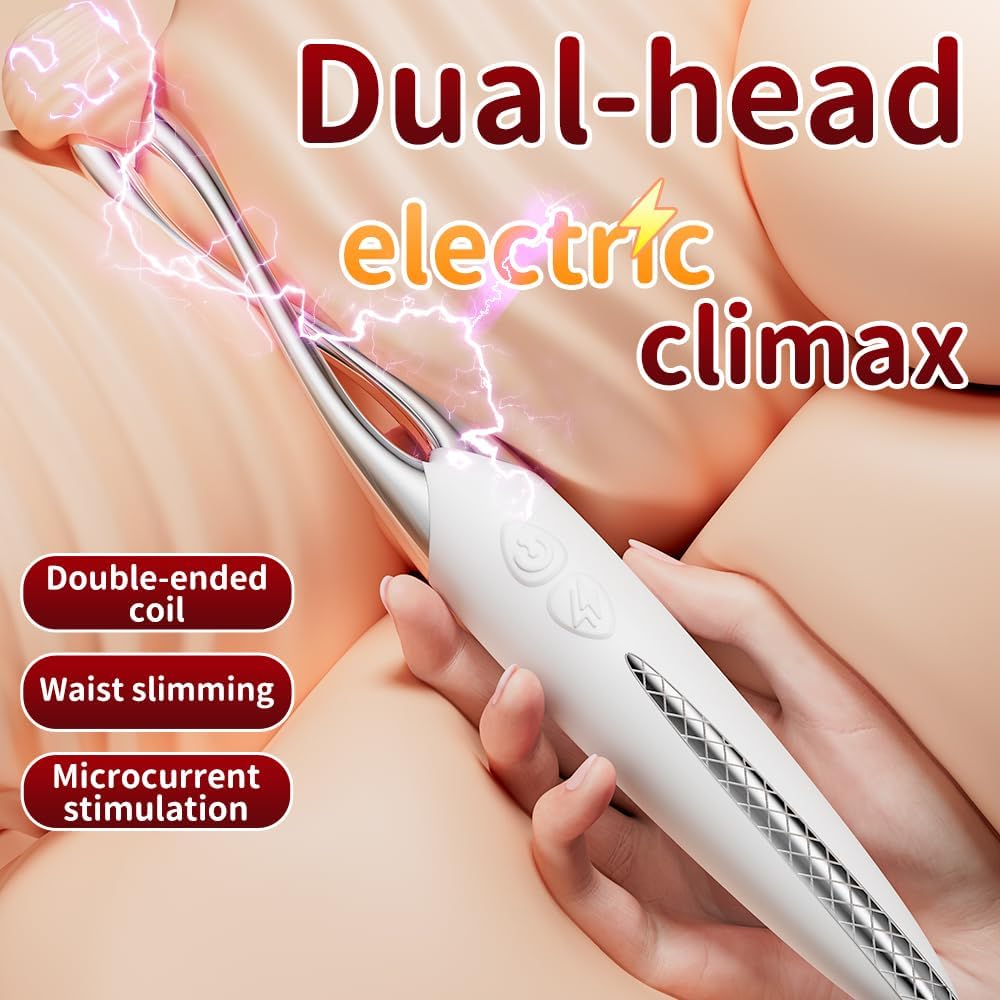 Elektro Shock Massagestab Hochfrequenz G-Punkt Klitoris Vibrator mit 10 Vibrationsmodi ＆ Elektroschock