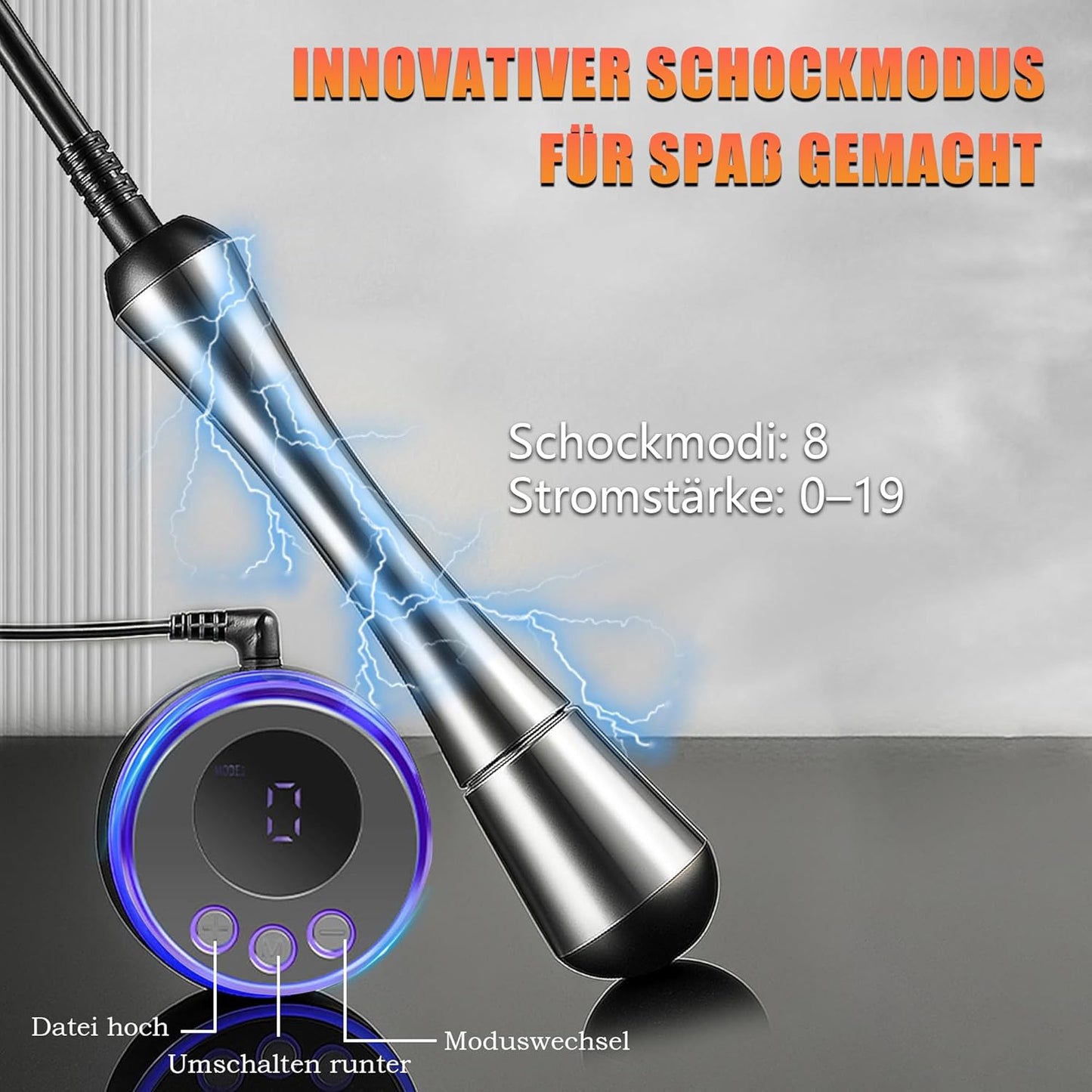 110 mm Elektro Schock Metall Buttplug elektrische Stimulator Prostata  Massager