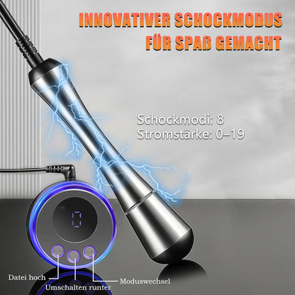 110 mm Elektro Schock Metall Buttplug elektrische Stimulator Prostata  Massager