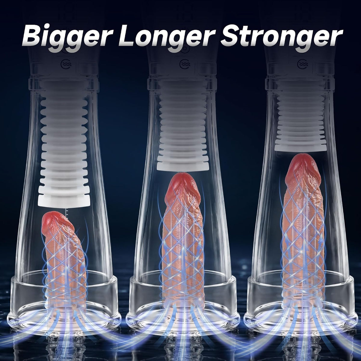 Automatischer Masturbator Penis Vakuumpumpe Stroker mit 5 Saug und 9 Vibrationsstufen