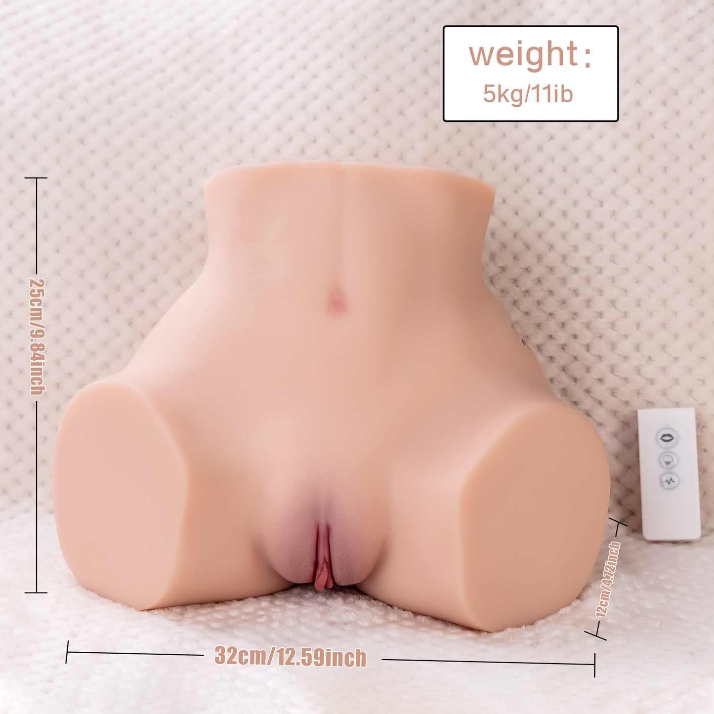 Muschi Saugen + Gesäß Vibrieren Sexpuppe Luona 5.4 KG