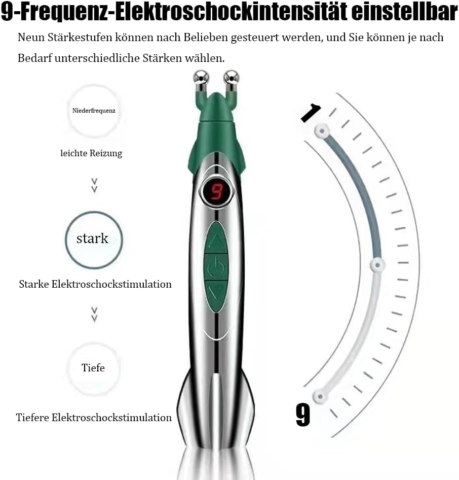 Elektroschock-Stab Sexuelle Elektrostimulation Massagegerät mit 9 Intensität