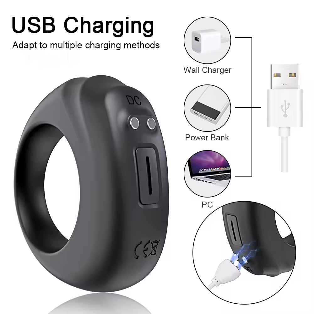 Smart Cock Ring Penistrainer mit APP Datenzähler 10 Schwingungsmodi