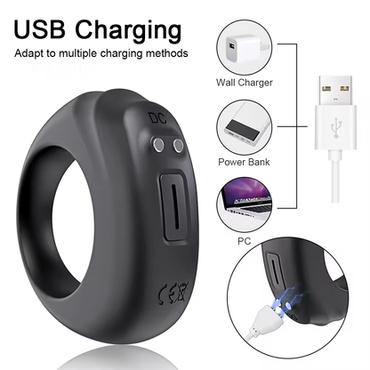 Smart Cock Ring Penistrainer mit APP Datenzähler 10 Schwingungsmodi