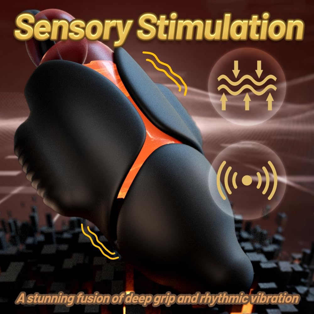 Elektrischer Penis Trainer Eichelvibrator Masturbator mit 10 Vibrationsmodi