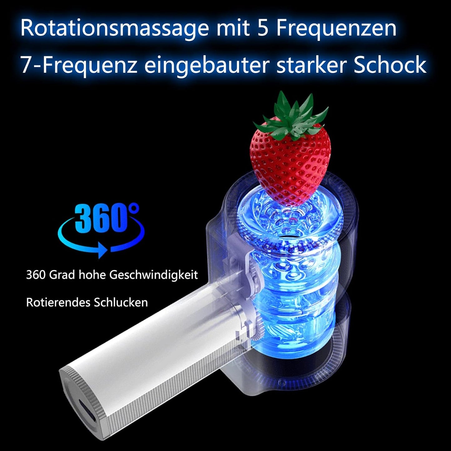 Automatischer Masturbator Blowjob Mit 7 Vibrationen Und 5 Teleskopfunktionen