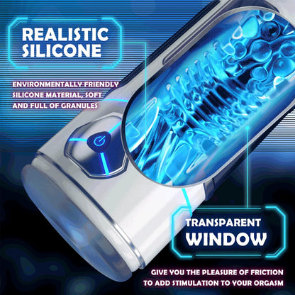 Elektrischer Masturbator Penistrainer Vibrator Stroker mit 10 Vibrationsmodi