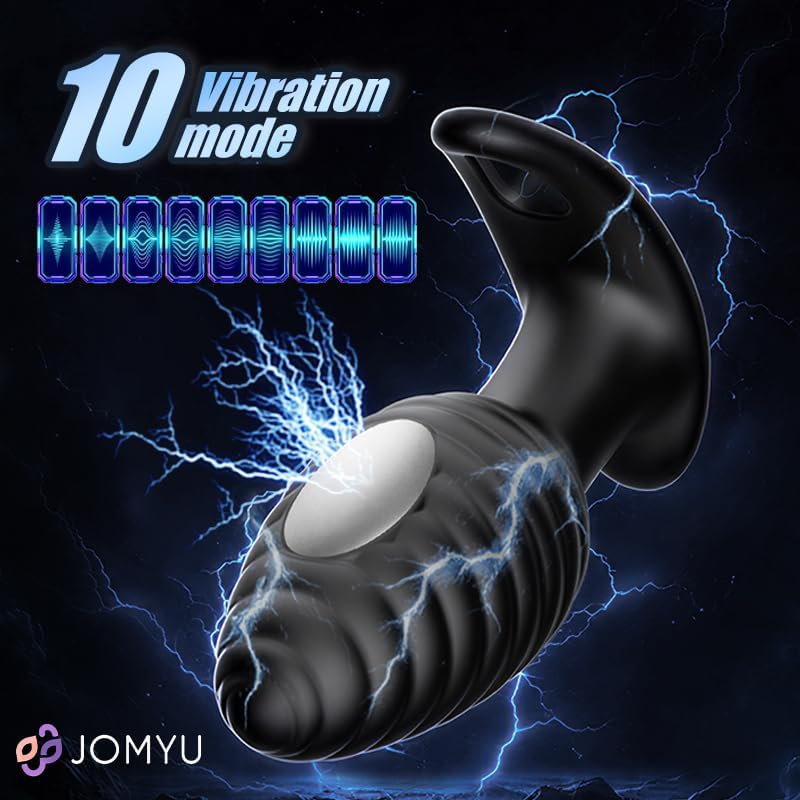 Stark E-stim Analvibratoren Prostata Stimulation mit 10 Vibrationsmodi ＆ Elektrische Schockmodi