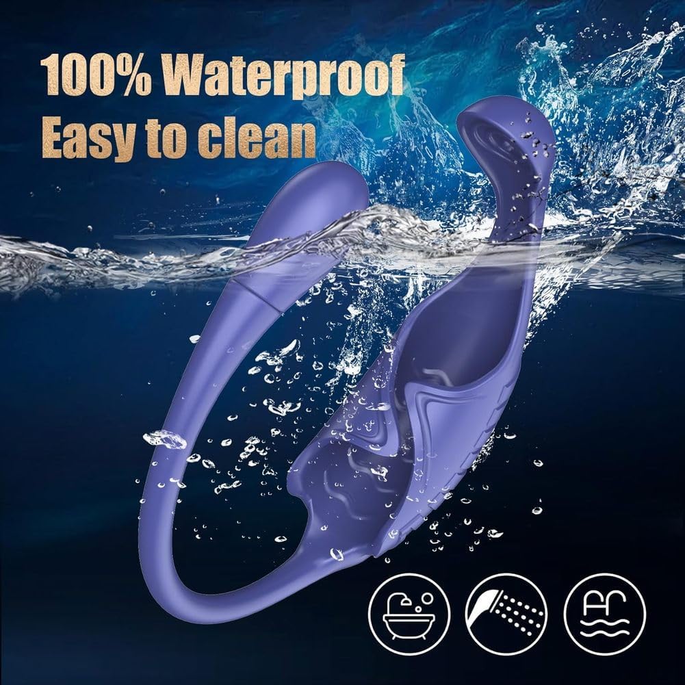 4 IN 1 Elektrischer Penistrainer Vibrator Cockring Prostatamassager mit 10 Vibrationsmodi