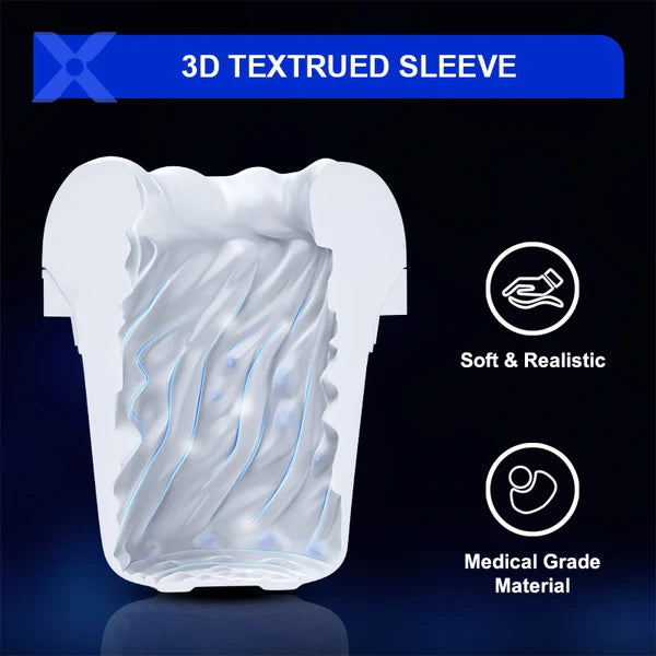 Elektrischer Masturbatoren Penistrainer Stroker Blowjob mit 10 Saugmodi & Vibrationen