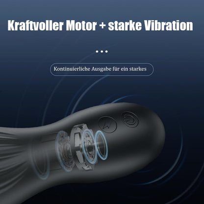 E-stim Penistrainer Eichel Vibrator Stimulator mit 10 Vibrationsmodi & 10 Elektroschocks