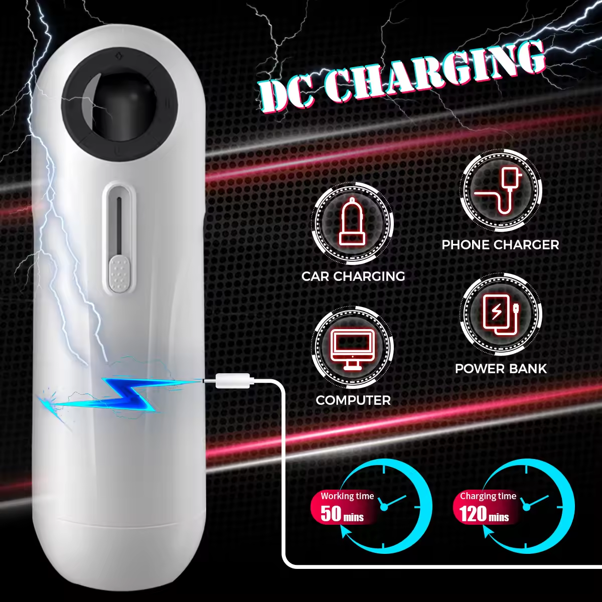 Automatische Masturbator Stroker Blowjob mit  9 Leistungs Starke Schub & 9 Vibrationsmodi