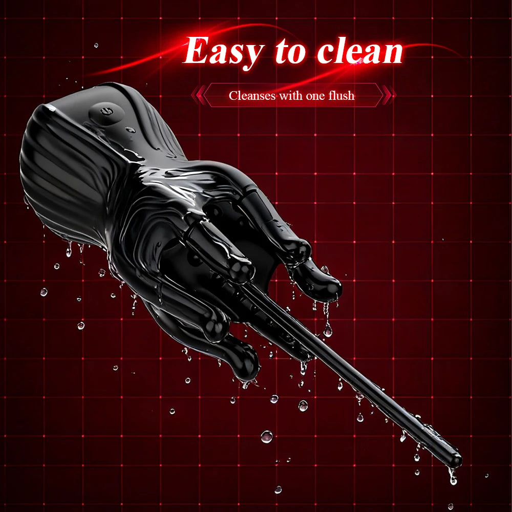 Eicheltrainer Penis Massagegerät Harnröhren Stimulator mit 10 Vibrationsmodi