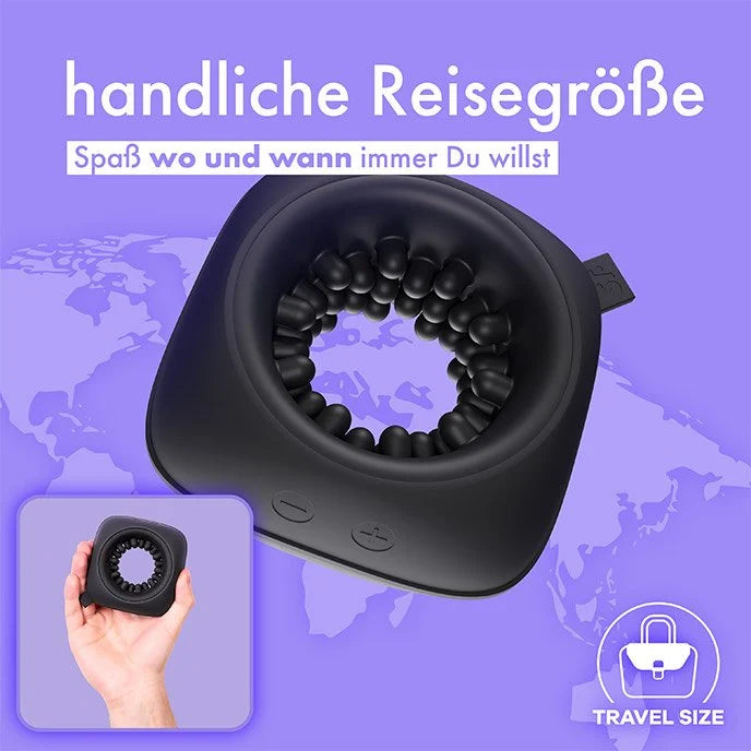 Elektrische Penistrainer Stroker Masturbator mit 12 Intensive Vibrationen