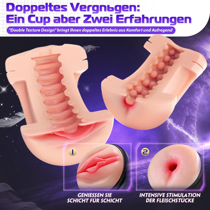 3 IN 1 Realistischer Elektrischer Masturbator Penistrainer mit 10 Leistungsstarke Vibrationen