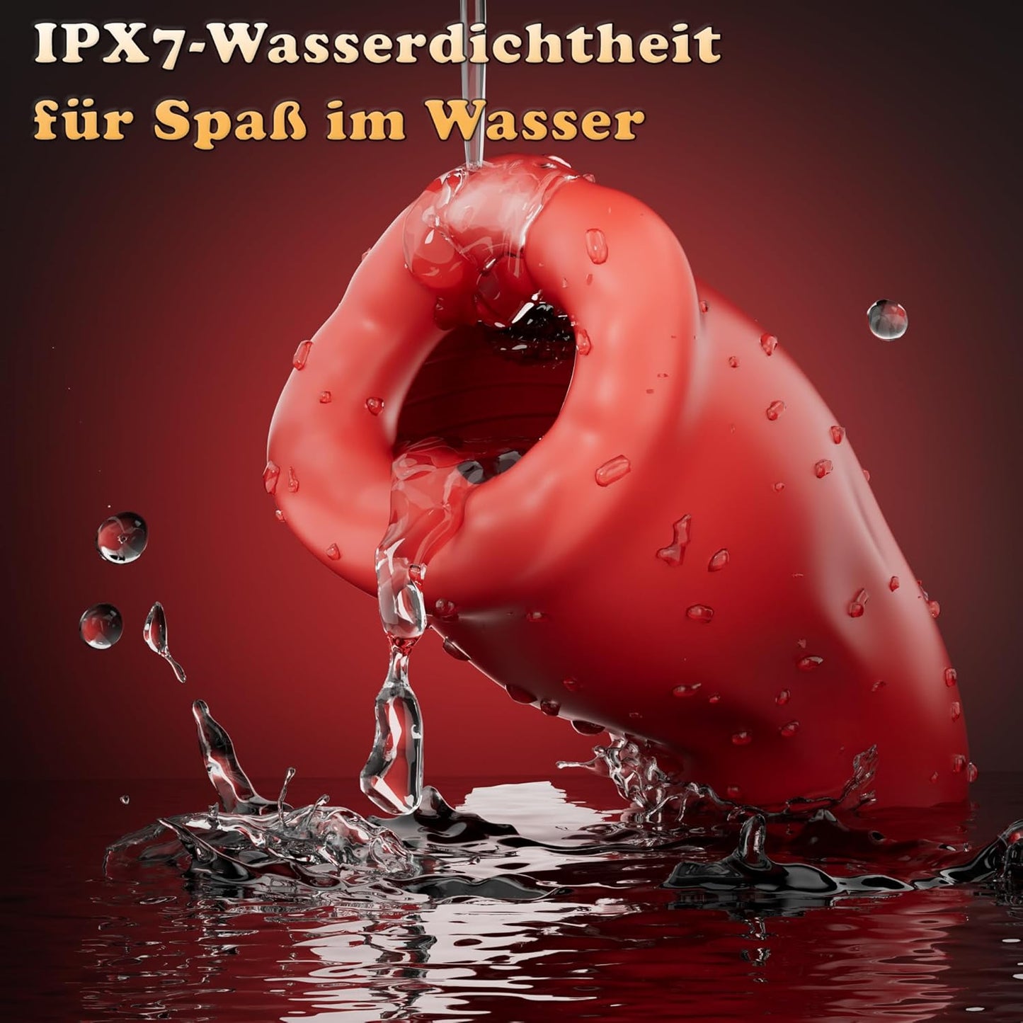 Handfrei Penistrainer Stroker Blowjob Taschenmuschi mit 9 Zungenvibrations  & 3 Saugmodi