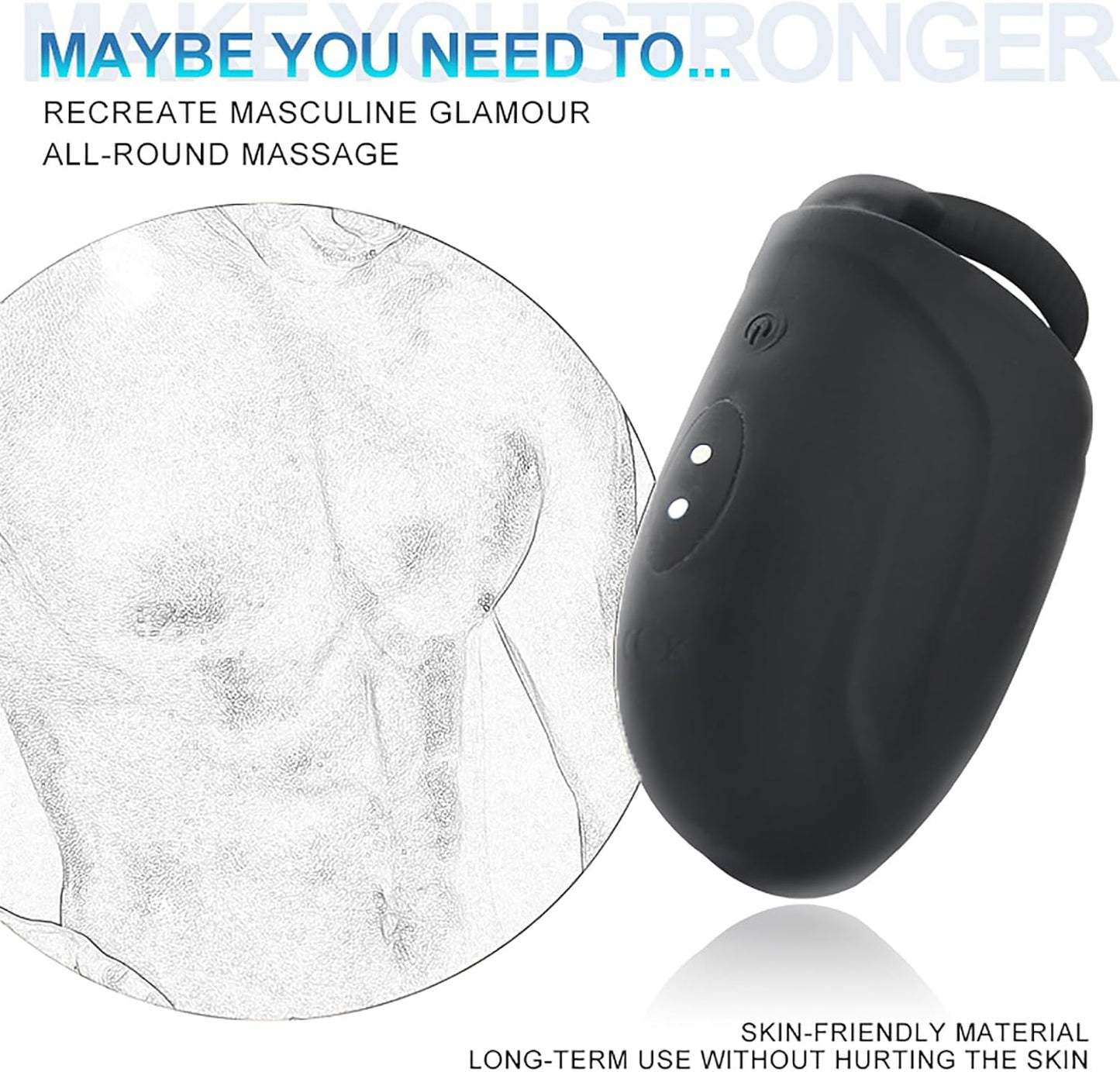 Elektrische Eichel Stimulator Penis Trainer Vibrator Masturbatoren mit 10 Vibrationsmodi