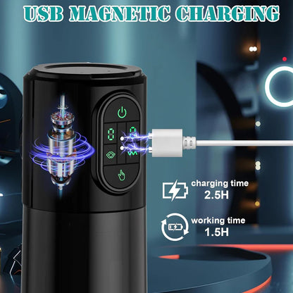 Automatischer Masturbator Taschenmuschi Penispumpe mit 9 Vibrations und Saugmodi