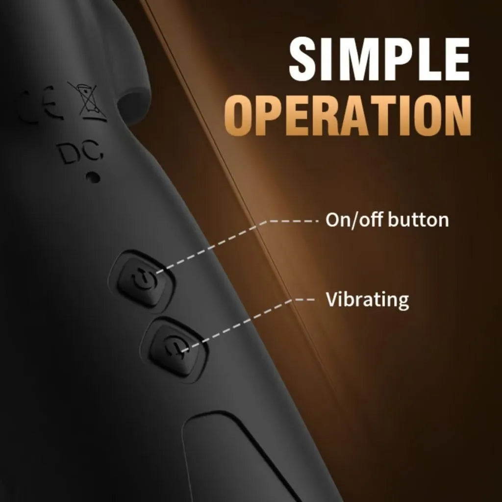 Ergonomischer Penistrainer Eichelstimulator Stroker mit 100 Vibrationsprogramme