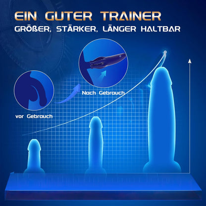 3 in 1 powerful glans training penis massager with 10 vibration modes 