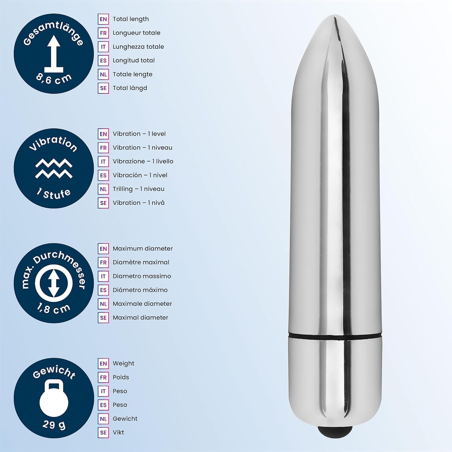 Fingervibrator Minivibrator Auflegevibrator 8,6cm