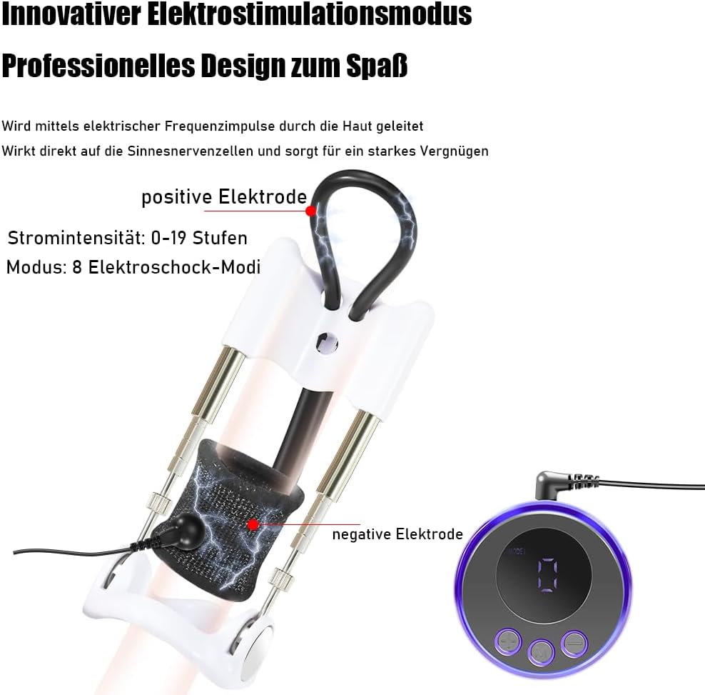 2 in 1 Penistraining Elektroschock Penis Extender Penisringe Set Penis Trainer Stimulator