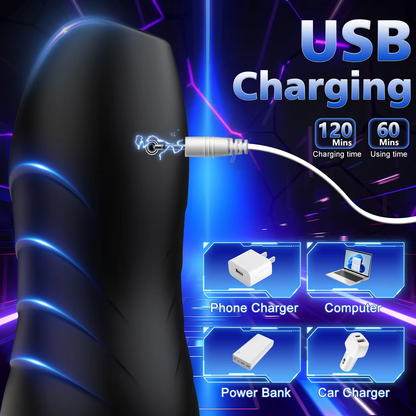 Electric Masturbator Penis Trainer Vibrator Enlargement with 10 Vibration Modes