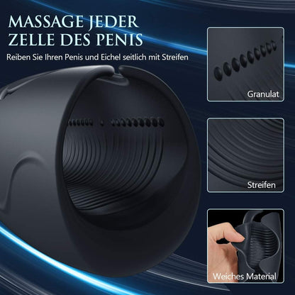 Elektrische Penis Trainer Vibrator Masturbator  mit 10 Vibrationsmodi & 40 ℃ Heizung