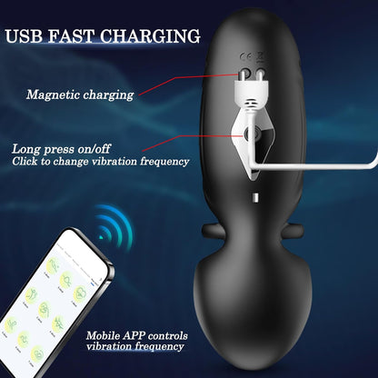 Elektrischer Penis Vibrator Masturbator Eichel Stimulator mit 9 Modi