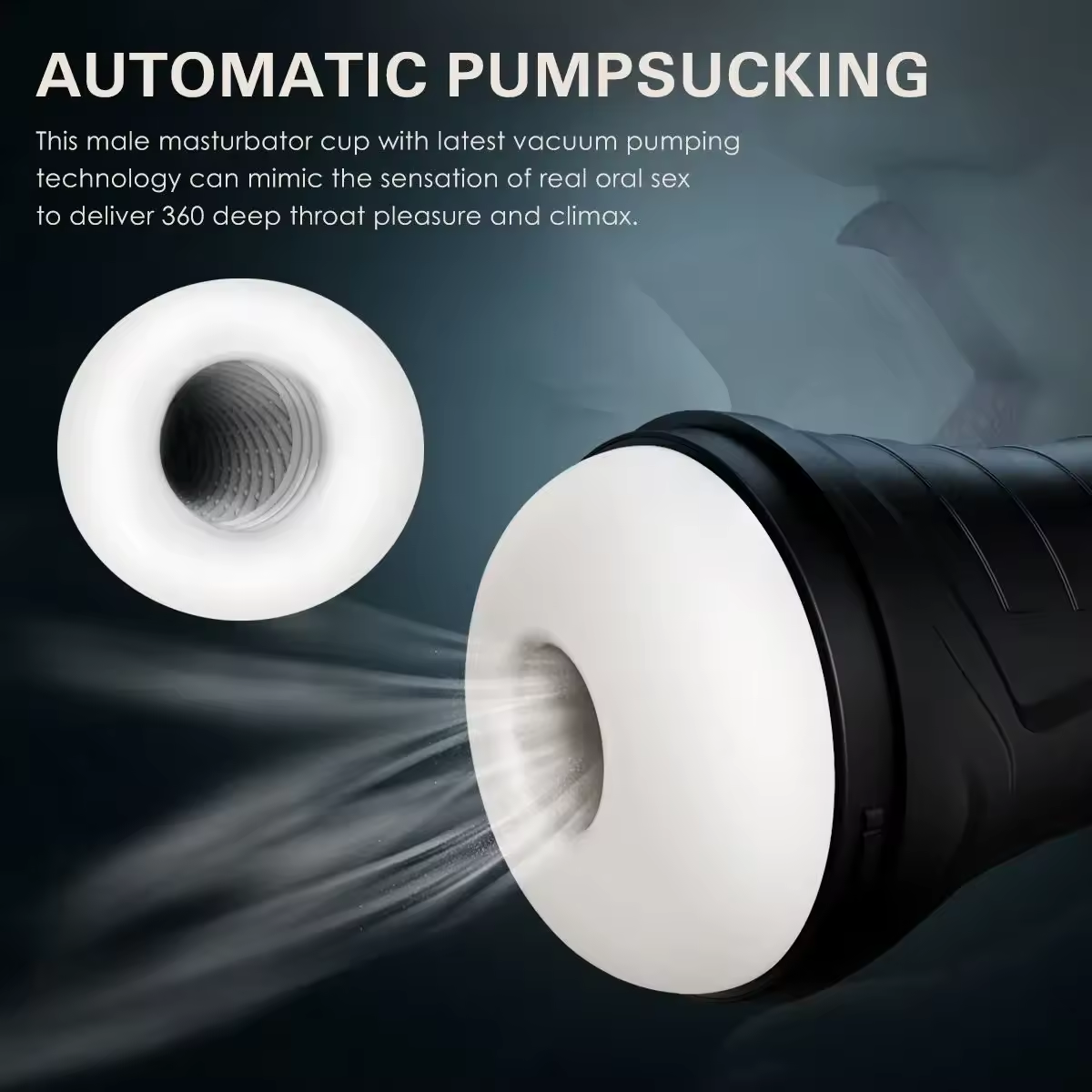Oral Automatischer Masturbator Penis Trainer Blowjob mit 10 Vibrations und 10 Saugmodus