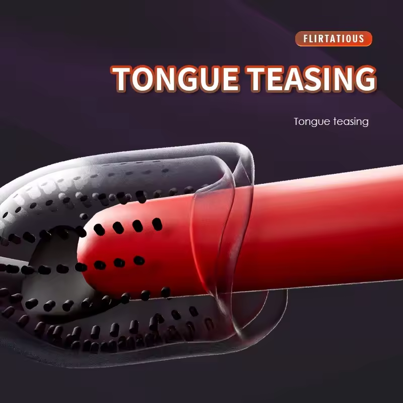 Elektrischer Penistrainer Glans Vibrator Masturbatoren mit 10 Vibrationsmodi & Lecktraining