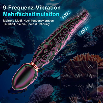 Realistischer Monster Dildo Oktopus Tentakel Vibrator mit 9 Vibrationsmodi