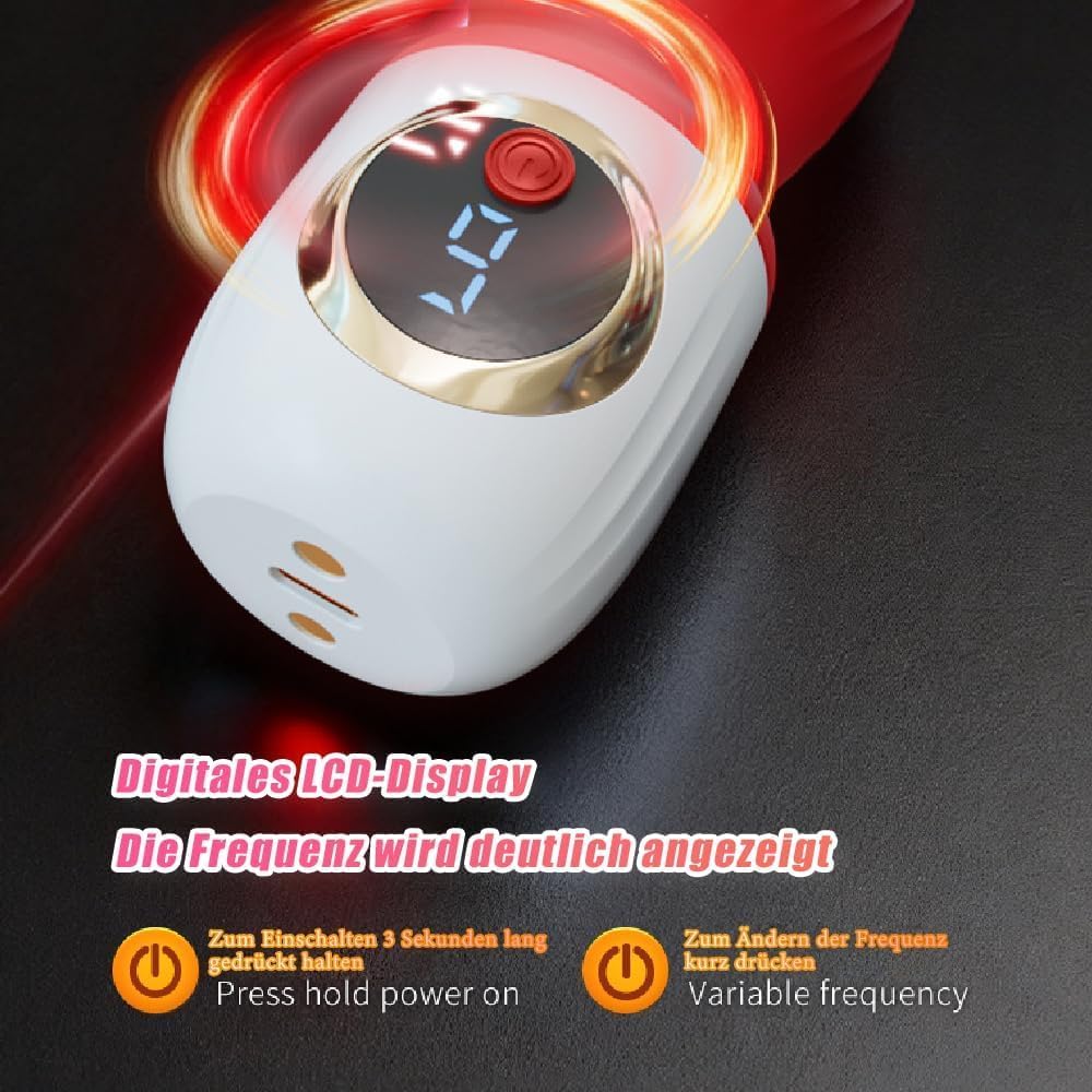 3 IN 1 Penistrainer Vibrator Massagegerät Eichel Stimulator mit 9 Vibrationsmodi