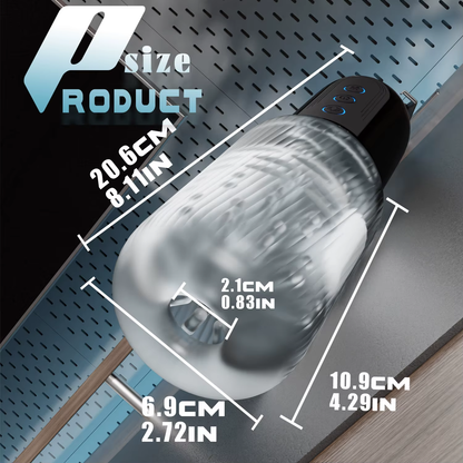 Automatische Penistrainer Mastubator Stroker Blowjob mit 10 Vibrationsmodi & 5 Saugen