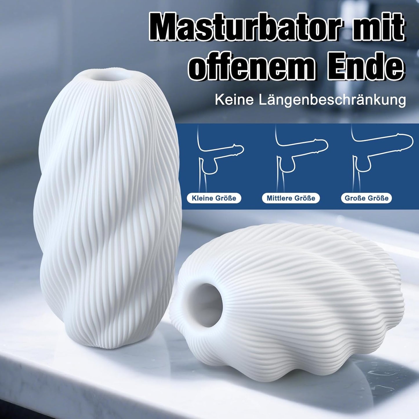 Realistische Hülle Penistrainer Pocket Pussy Masturbator mit Strukturierte Innenkammer