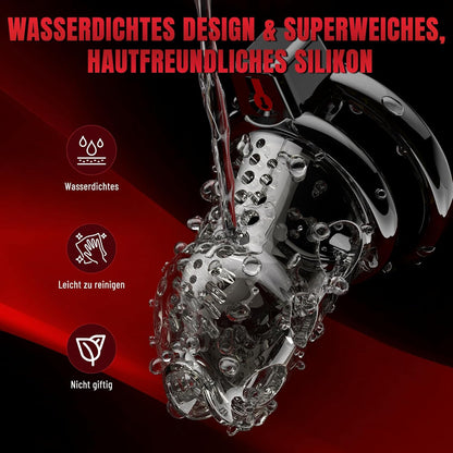 Chastity Cage Peniskafig Keuschheitskafig Harnröhrendilatator mit 6 Penisringen