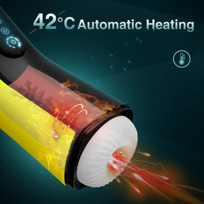 Automatischer Masturbator Stroker Blowjob mit 7 Vibrations & 7 Saugmodi & Heizmodi