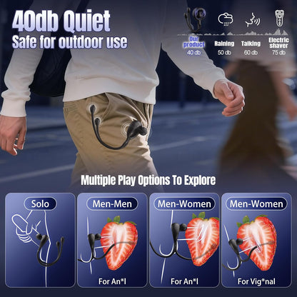 Penisring Trainer Taint-Stimulator Analplug Prostata Massagegerät mit 10 Modi