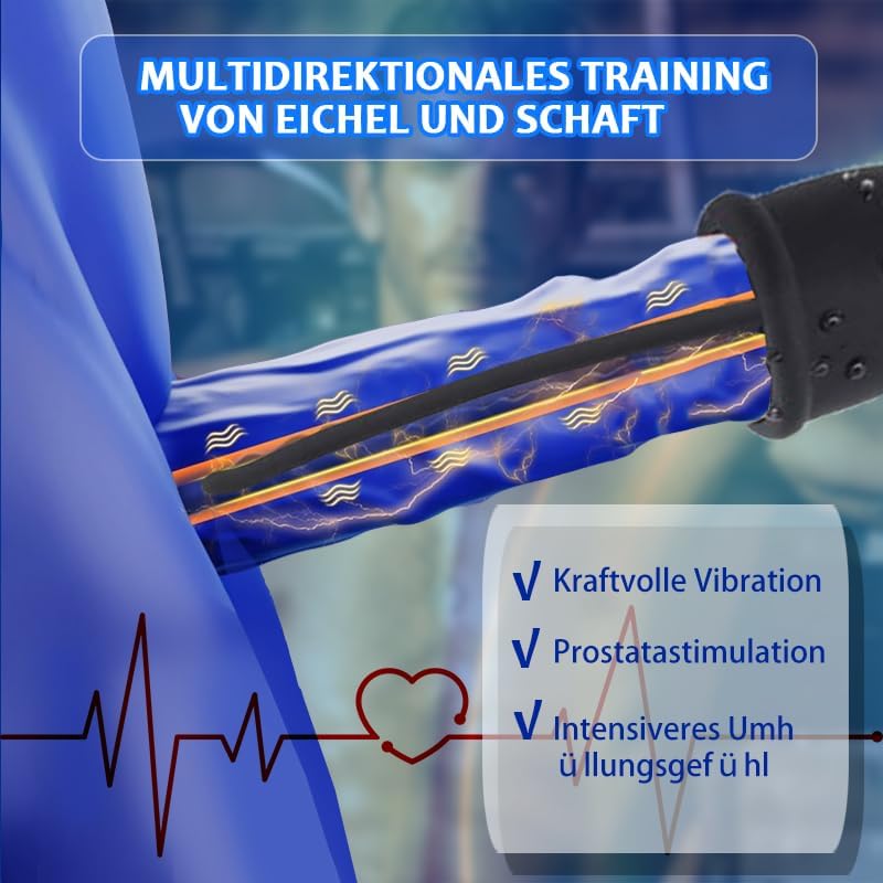Harnröhrenvibrator Dilatatoren Penis Trainer Plug Vibrator mit 16 Vibrationsmodi