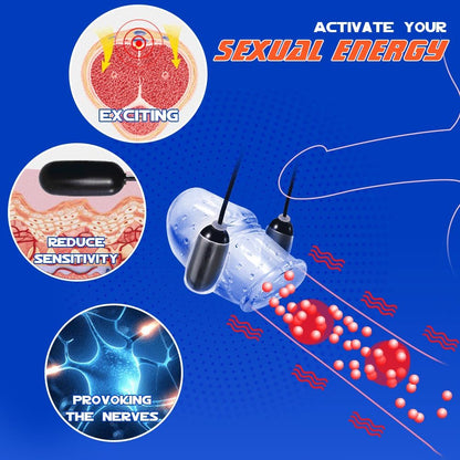 Multi-Speed Vibrator Peniskopf Bullet Teaser Eicheltrainer mit 7 Vibrationsmodi