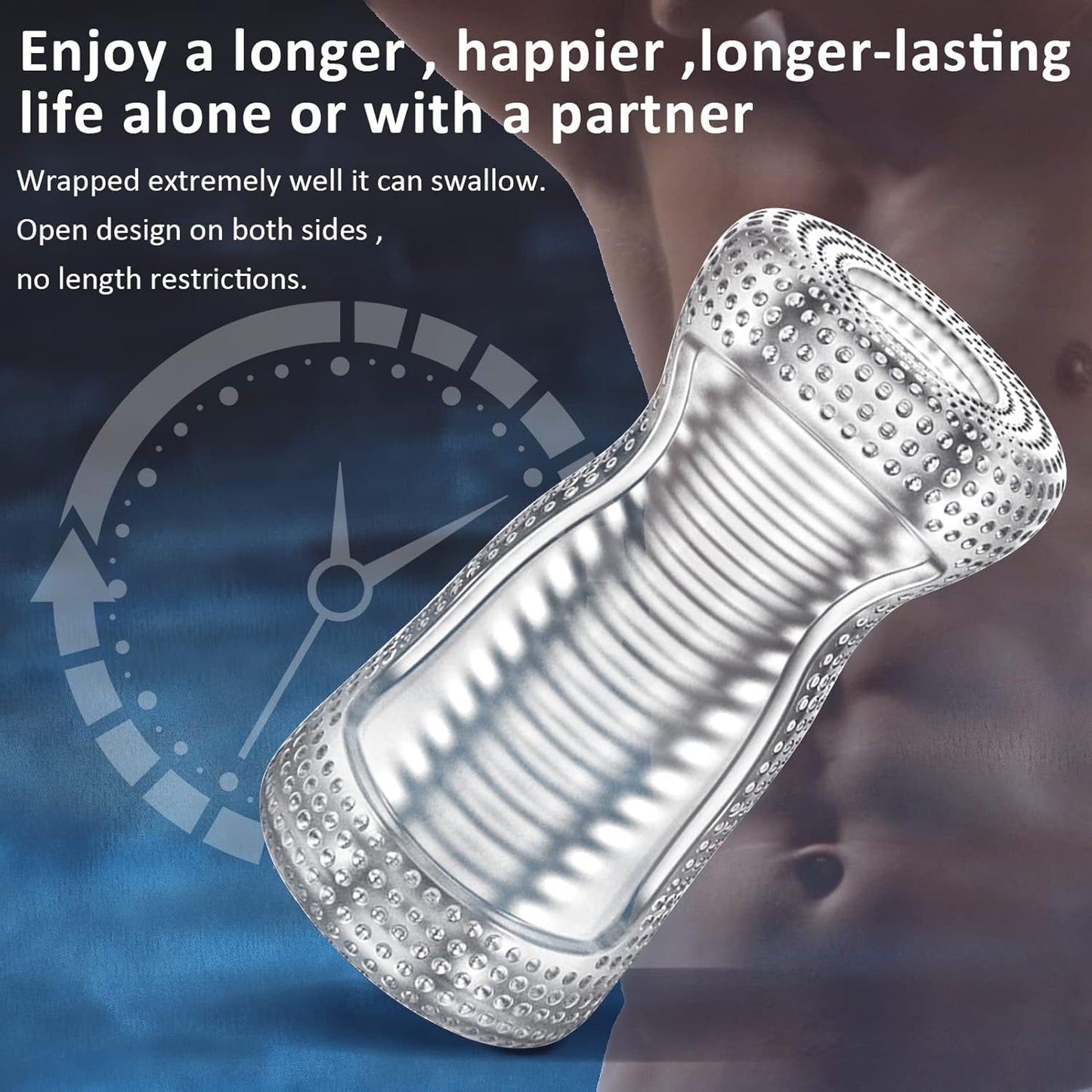 3D-realistische mini draagbare kristallen penistrainingsapparaat Masturbatie Pocket Pussy 