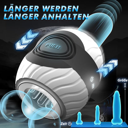 Elektrisch Penistrainer Stroker Blowjob Masturbatoren mit 10 Intensive Vibrationen