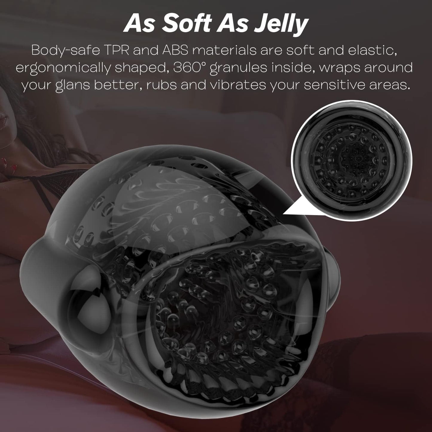 Elektrische Masturbator Penistrainer Stroker Massagegerät mit 8 Vibrationsmodi