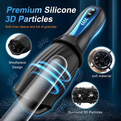 Automatischer Masturbator Penistrainer Stroker mit 5 Vibrations- und 5 Rotationsmodi
