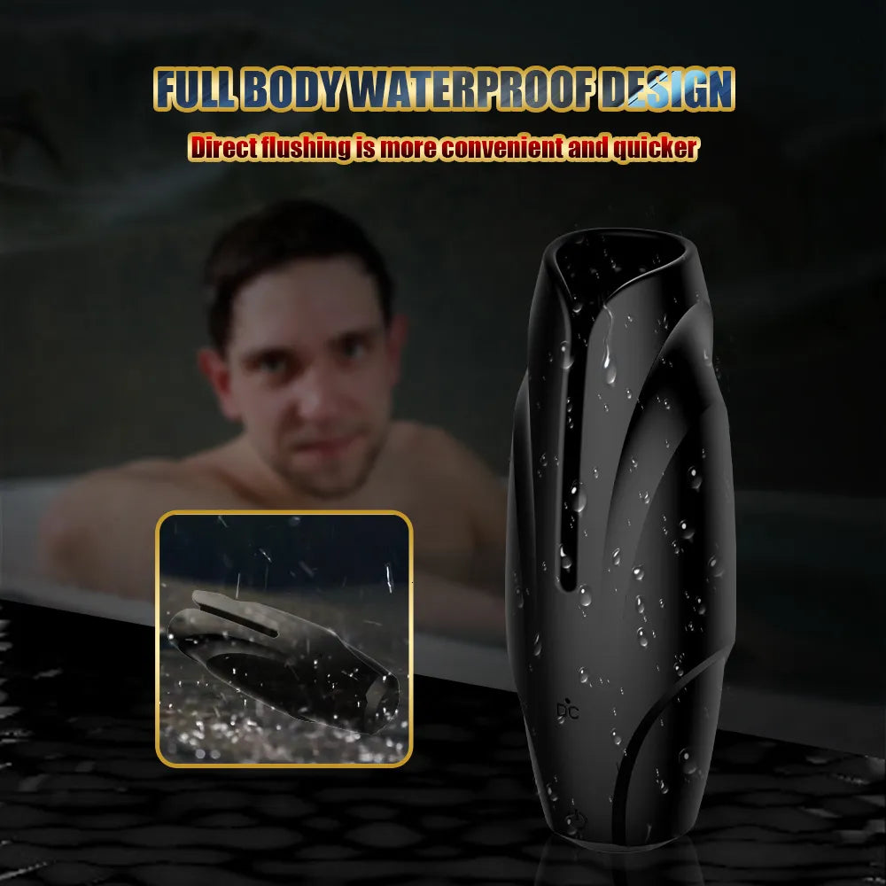 3 IN 1 Elektrische Masturbatoren Penistrainer Stroker Blowjob mit 10 Vibrationsmodi