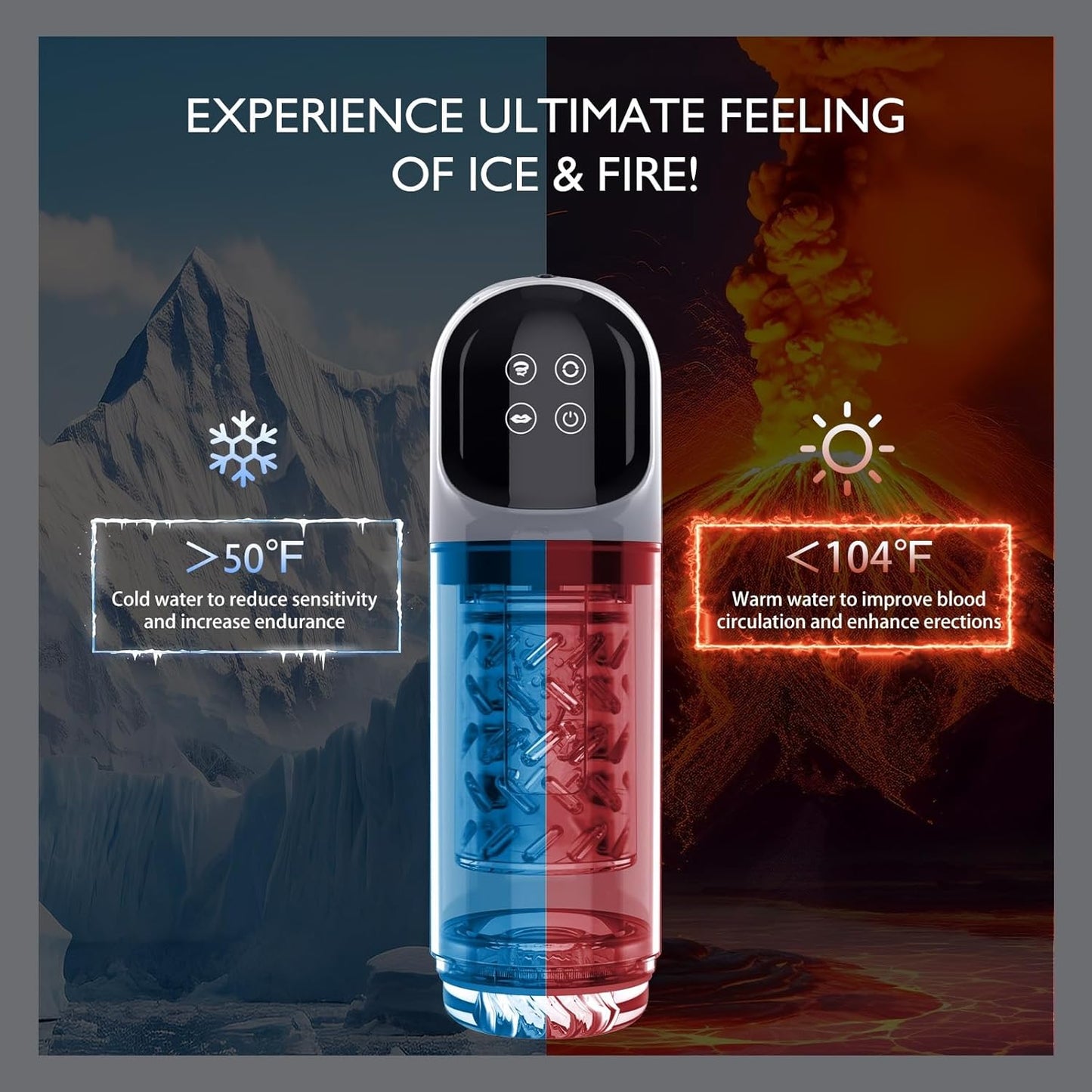 3 IN 1 Automatischer Masturbator Penispumpe Trainer mit 4 Pumpmodi und 7 Vibrationsmodi