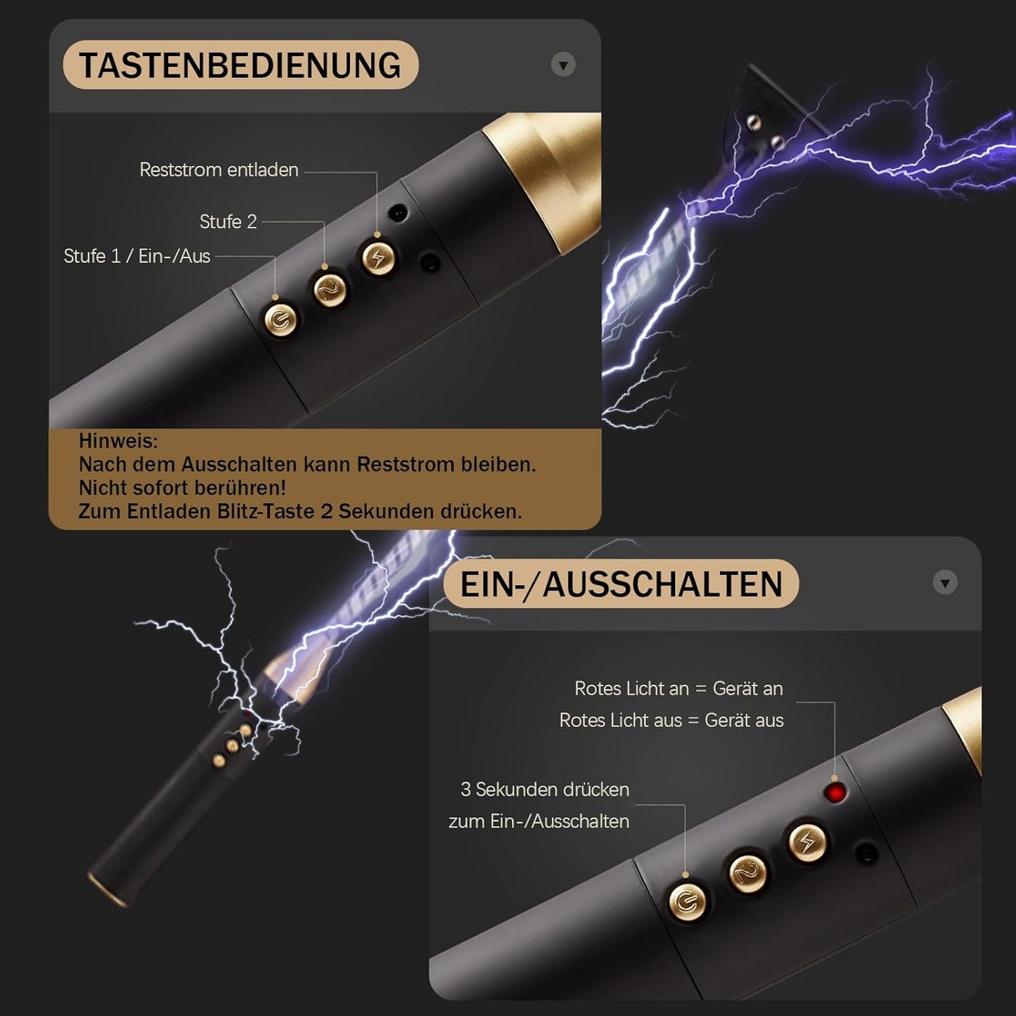Elektroschock Spielzeug SM Foltergerät Training Set mit Intensive Elektrostimulation
