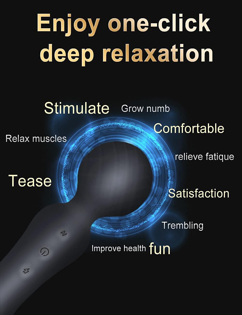 Katzenkrallen Fleischbällchen E-stim Vibrator mit 10 Vibration & Puls-Elektroschock