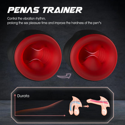 Automatischer Oral Masturbator Penistrainer Blowjob mit 10 Vibrations und 6 Saugmodi