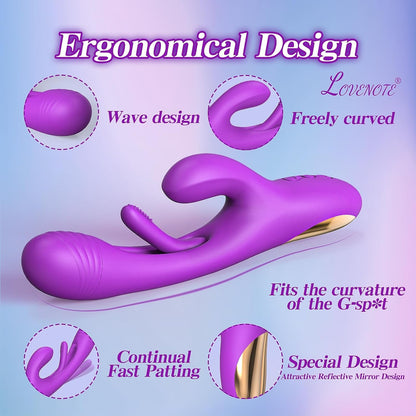 G-Punkt Flatternder Vibrator-Dildo mit 7 Vibrationen 7 Flattermodi